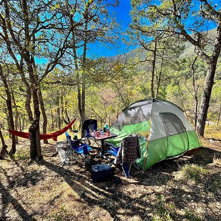 Camping En La Sierra De Arteaga Los Lirios Buitenkant foto