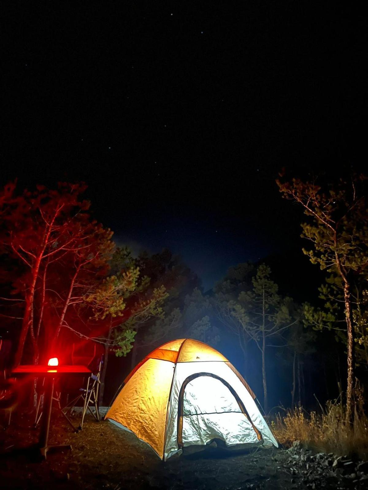 Camping En La Sierra De Arteaga Los Lirios Buitenkant foto