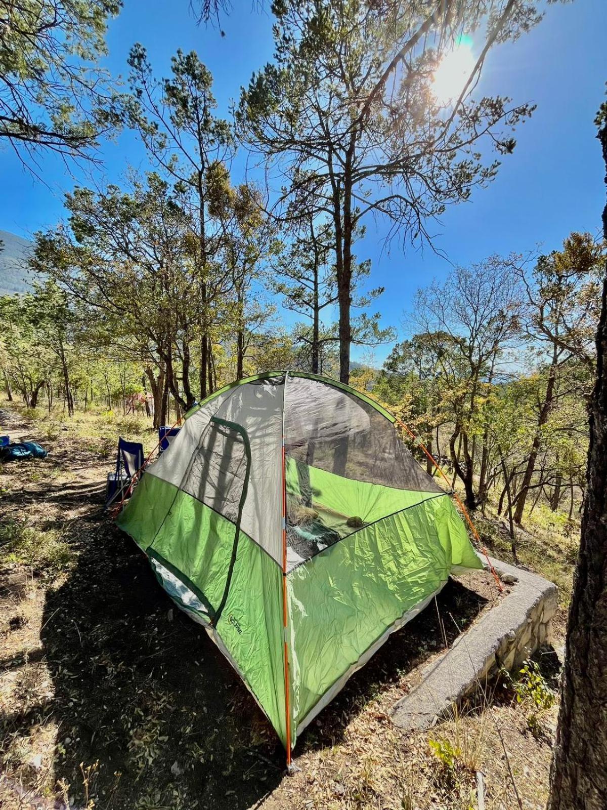 Camping En La Sierra De Arteaga Los Lirios Buitenkant foto