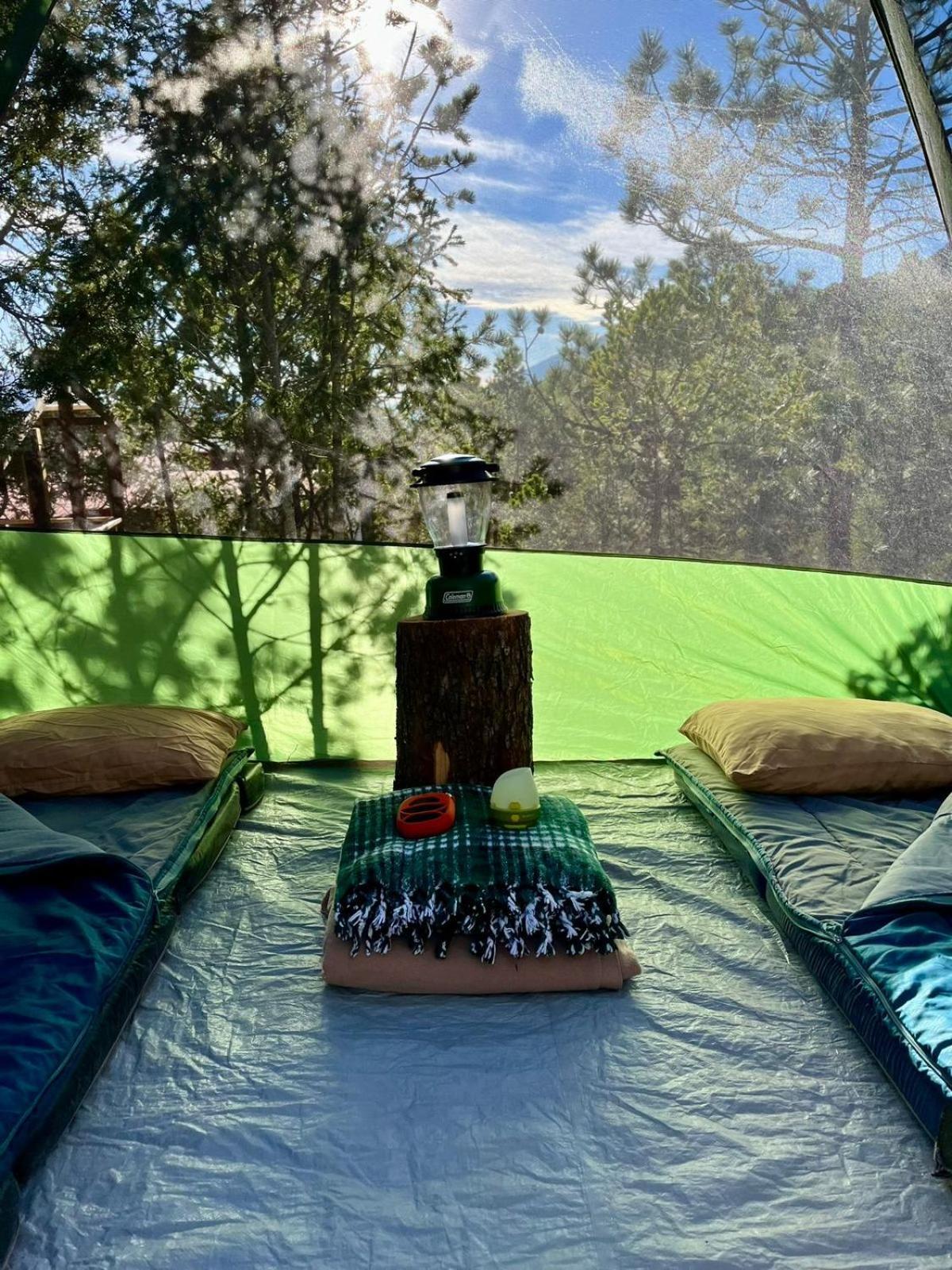 Camping En La Sierra De Arteaga Los Lirios Buitenkant foto