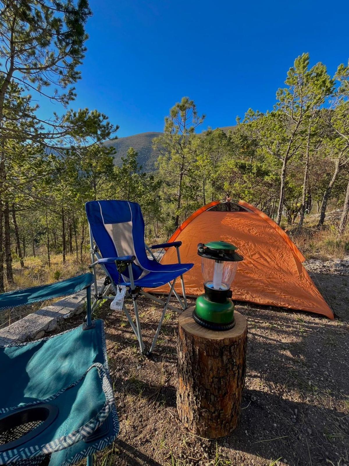 Camping En La Sierra De Arteaga Los Lirios Buitenkant foto
