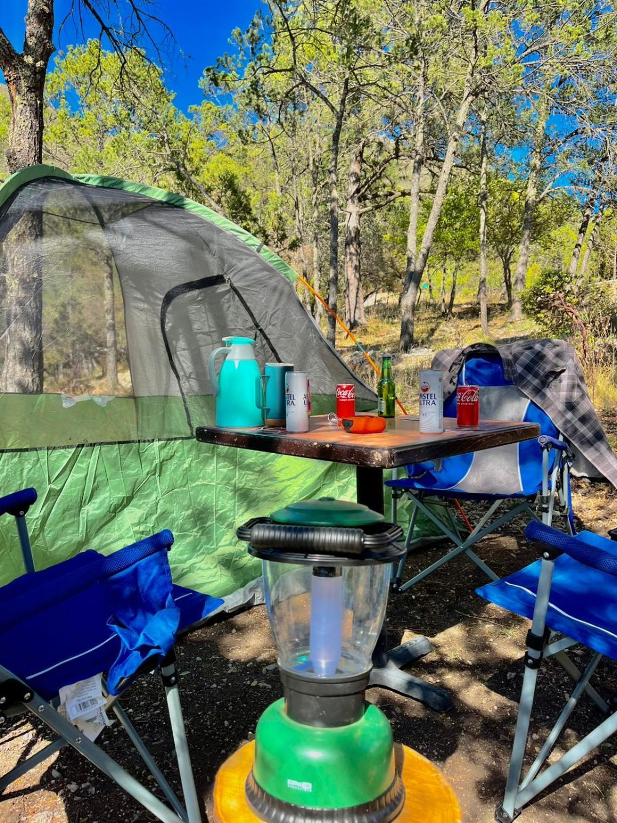 Camping En La Sierra De Arteaga Los Lirios Buitenkant foto