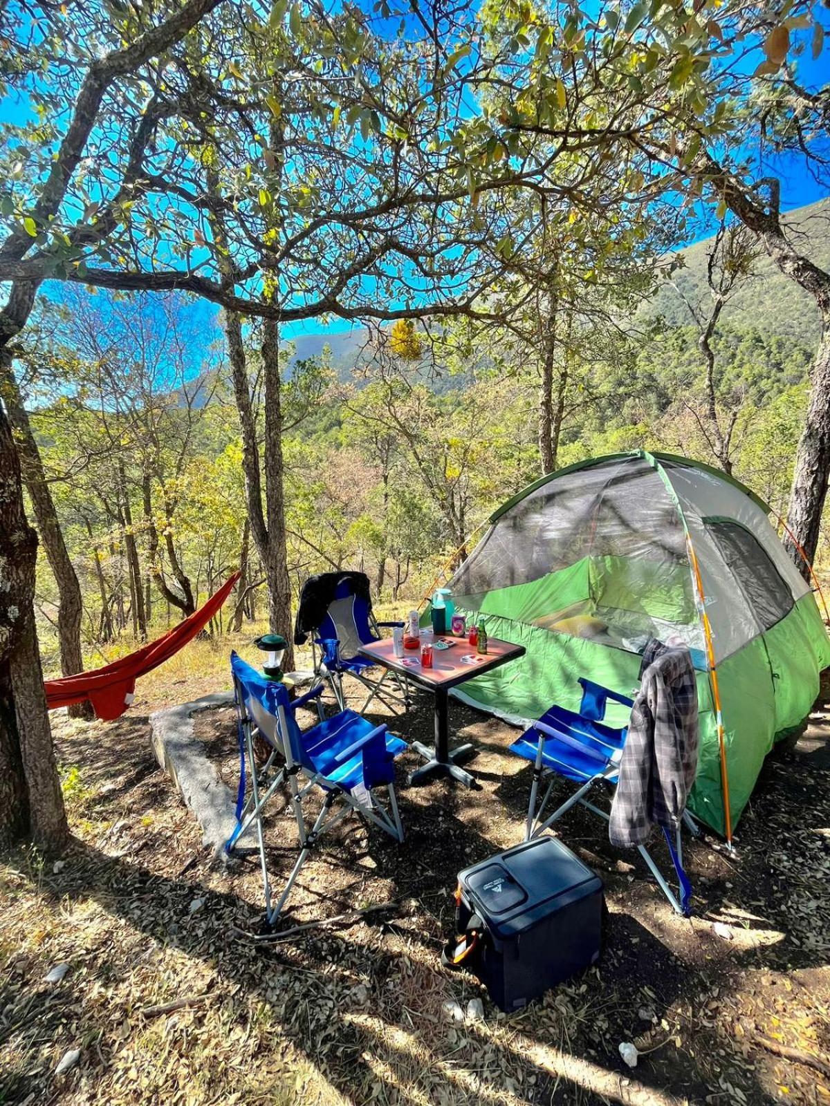 Camping En La Sierra De Arteaga Los Lirios Buitenkant foto